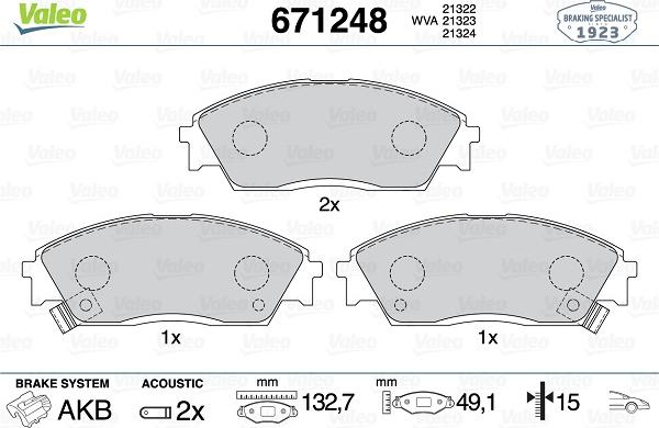 Valeo 671248 - Jarrupala, levyjarru inparts.fi