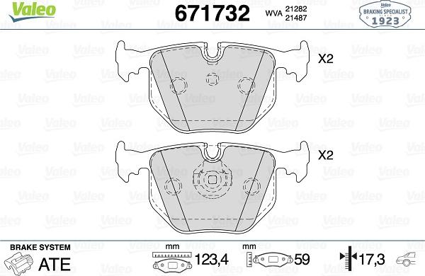 Valeo 671732 - Jarrupala, levyjarru inparts.fi