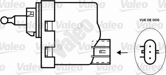 Valeo 085121 - Säätöelementti, ajovalojen korkeudensäätö inparts.fi