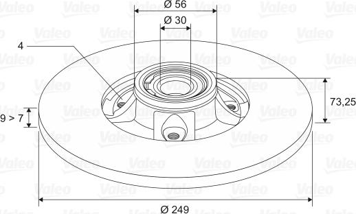 Valeo 197449 - Jarrulevy inparts.fi