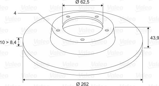 Valeo 197456 - Jarrulevy inparts.fi