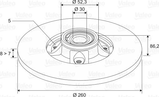 Valeo 197453 - Jarrulevy inparts.fi