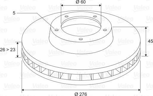 Valeo 197483 - Jarrulevy inparts.fi