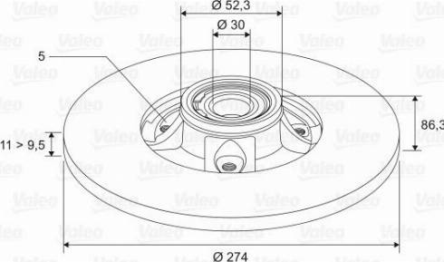 Valeo 197542 - Jarrulevy inparts.fi