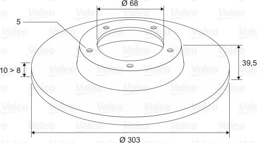 Valeo 197505 - Jarrulevy inparts.fi