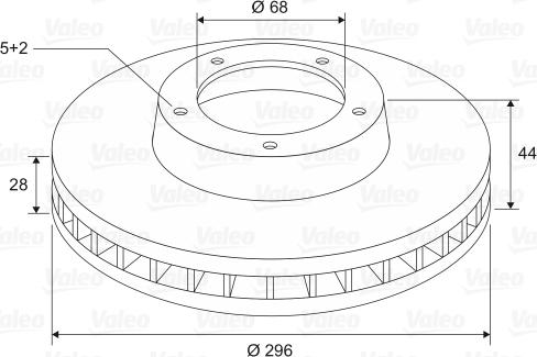 Valeo 197589 - Jarrulevy inparts.fi