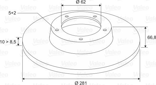 Valeo 197529 - Jarrulevy inparts.fi