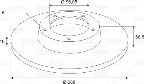 Valeo 197666 - Jarrulevy inparts.fi