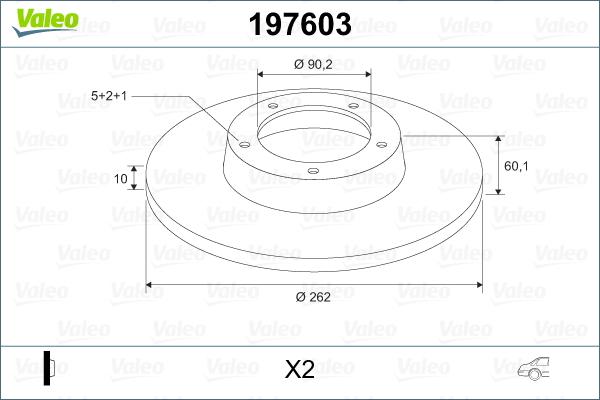 Valeo 197603 - Jarrulevy inparts.fi