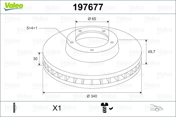 Valeo 197677 - Jarrulevy inparts.fi