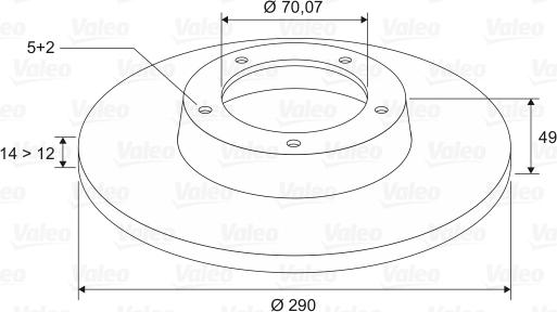 Valeo 197099 - Jarrulevy inparts.fi