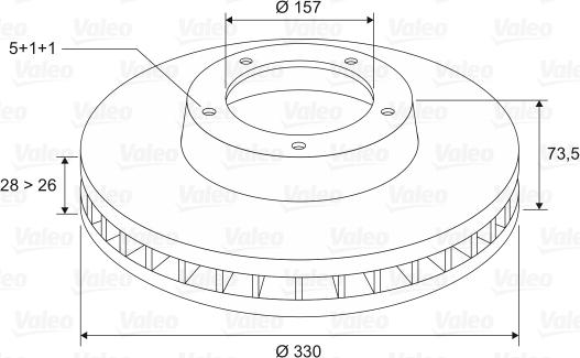 Valeo 197090 - Jarrulevy inparts.fi