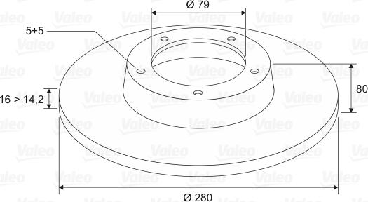 Valeo 197097 - Jarrulevy inparts.fi