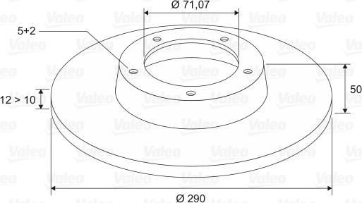 Valeo 197010 - Jarrulevy inparts.fi