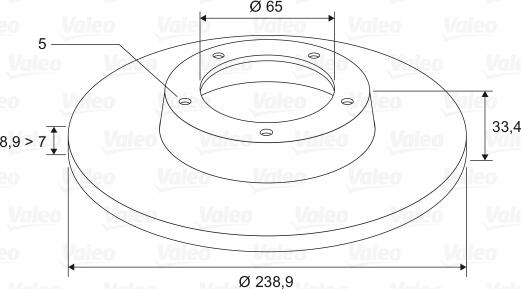 Valeo 197011 - Jarrulevy inparts.fi