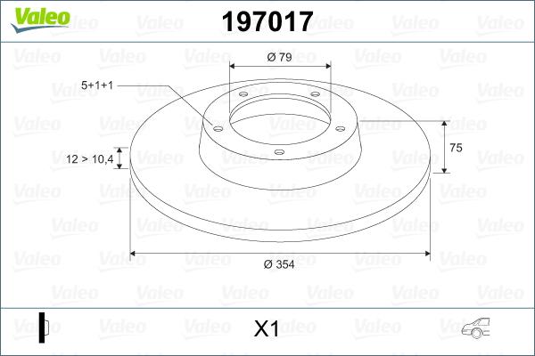 Valeo 197017 - Jarrulevy inparts.fi