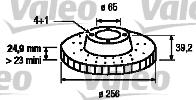 Valeo 197086 - Jarrulevy inparts.fi