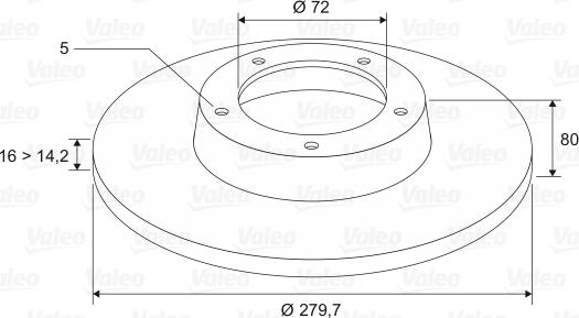 Valeo 197023 - Jarrulevy inparts.fi