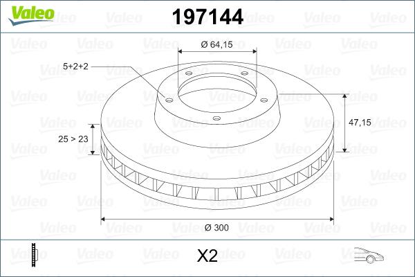 Valeo 197144 - Jarrulevy inparts.fi