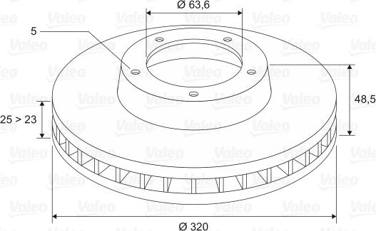 Valeo 197143 - Jarrulevy inparts.fi