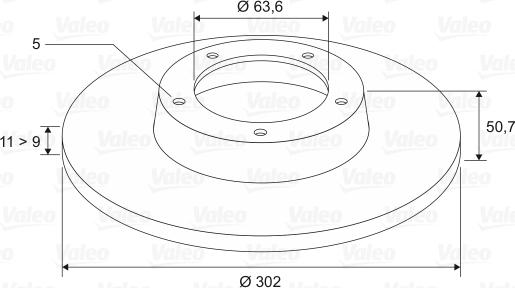 Valeo 197101 - Jarrulevy inparts.fi