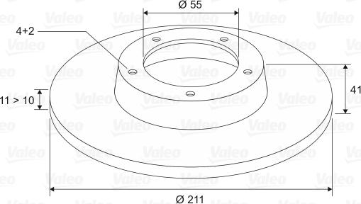 Valeo 197108 - Jarrulevy inparts.fi