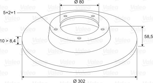 Valeo 197116 - Jarrulevy inparts.fi