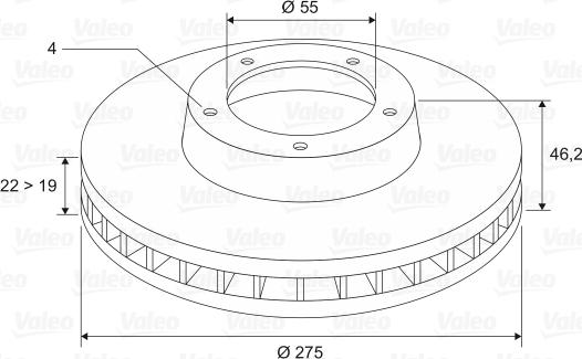 Valeo 197182 - Jarrulevy inparts.fi