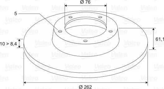 Valeo 197123 - Jarrulevy inparts.fi