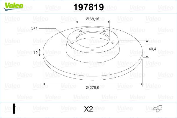 Valeo 197819 - Jarrulevy inparts.fi