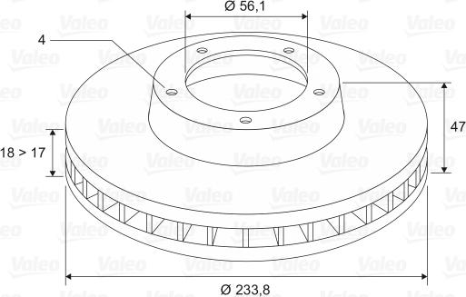 Valeo 197354 - Jarrulevy inparts.fi