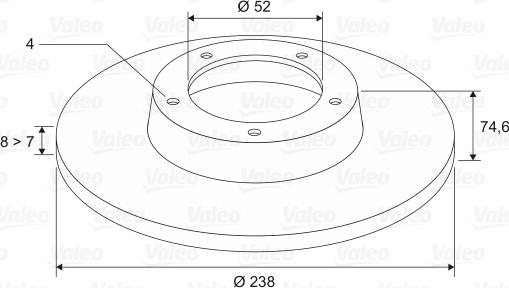 Valeo 197309 - Jarrulevy inparts.fi