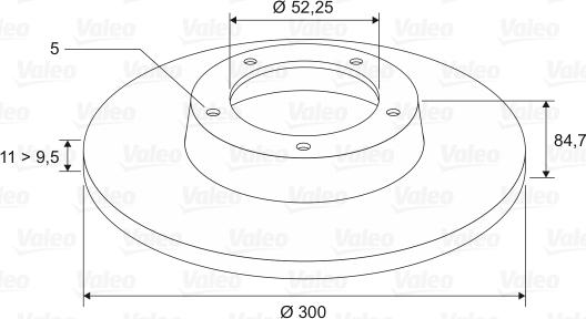 Valeo 197310 - Jarrulevy inparts.fi