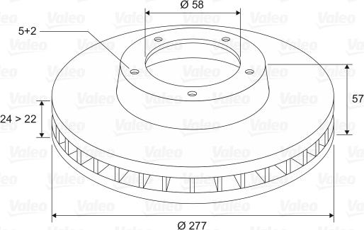 Valeo 197261 - Jarrulevy inparts.fi