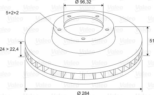 Valeo 197207 - Jarrulevy inparts.fi