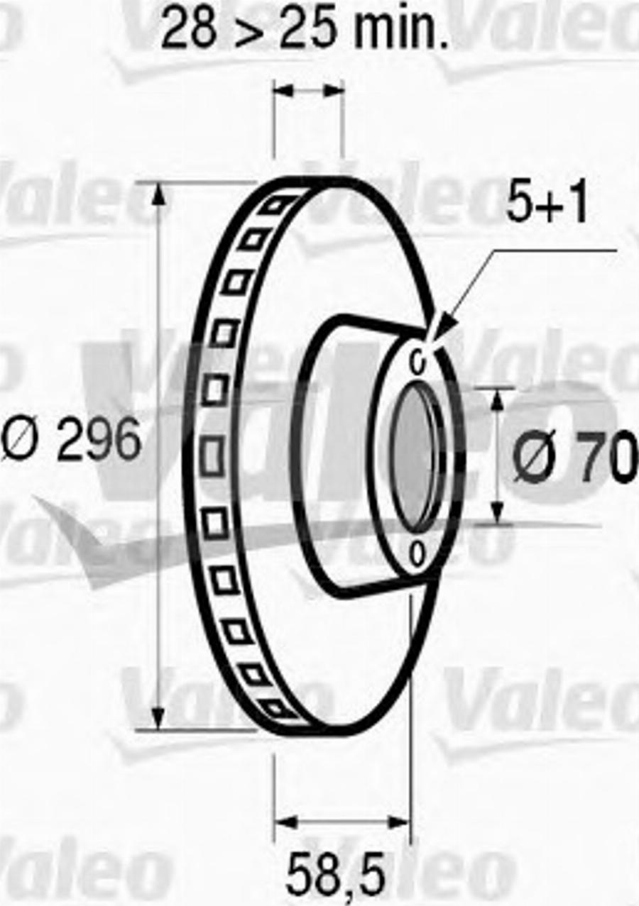 Valeo 186491 - Jarrulevy inparts.fi