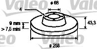 Valeo 186498 - Jarrulevy inparts.fi