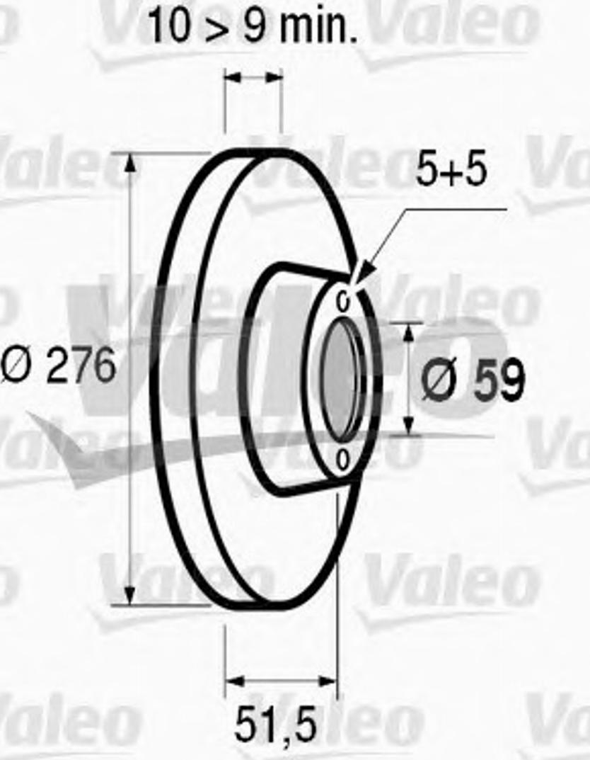 Valeo 186444 - Jarrulevy inparts.fi