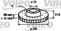 Valeo 186446 - Jarrulevy inparts.fi