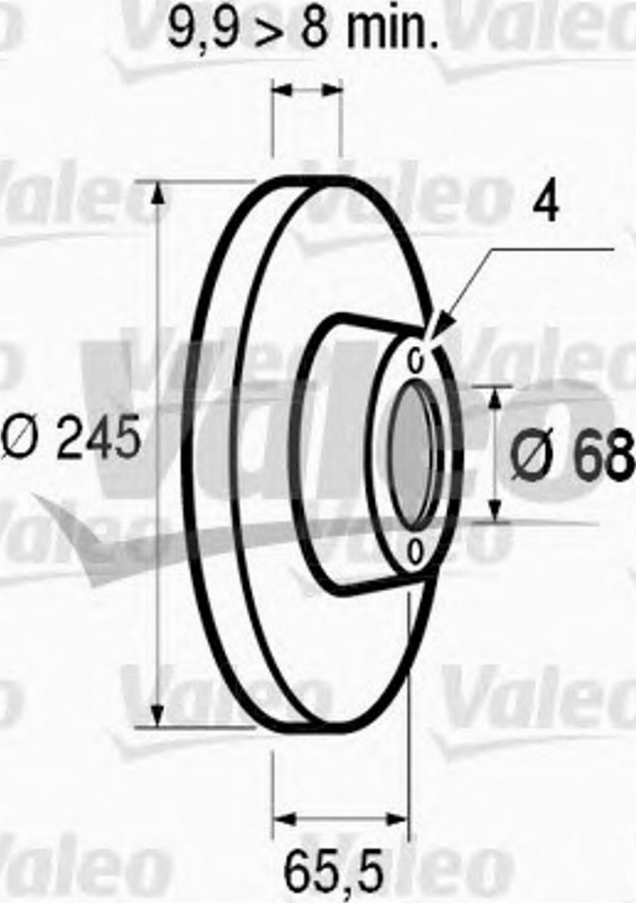 Valeo 186409 - Jarrulevy inparts.fi