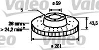 Valeo 186405 - Jarrulevy inparts.fi