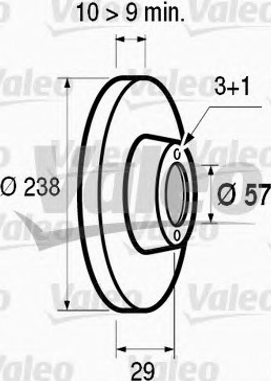 Valeo 186414 - Jarrulevy inparts.fi