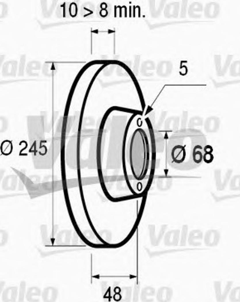 Valeo 186 411 - Jarrulevy inparts.fi