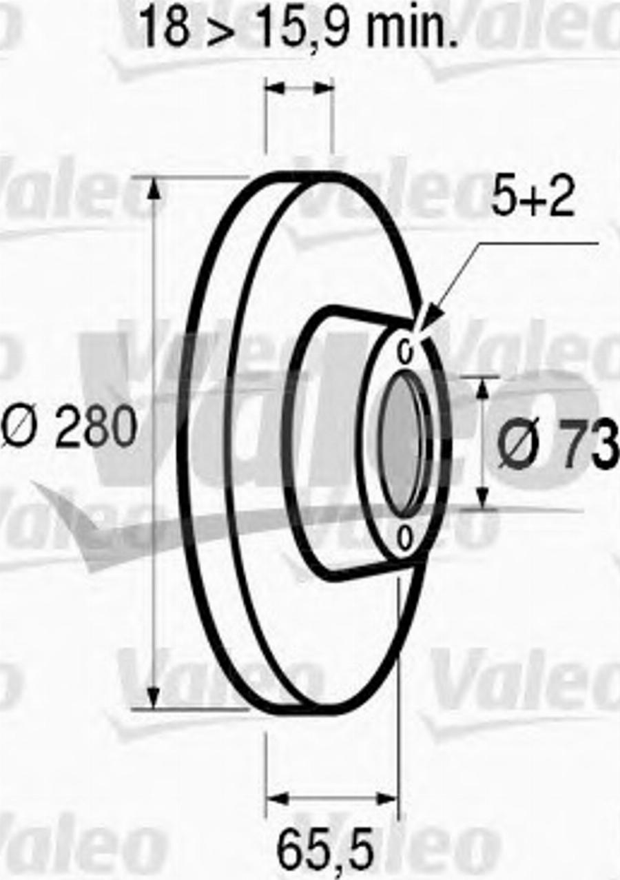 Valeo 186417 - Jarrulevy inparts.fi