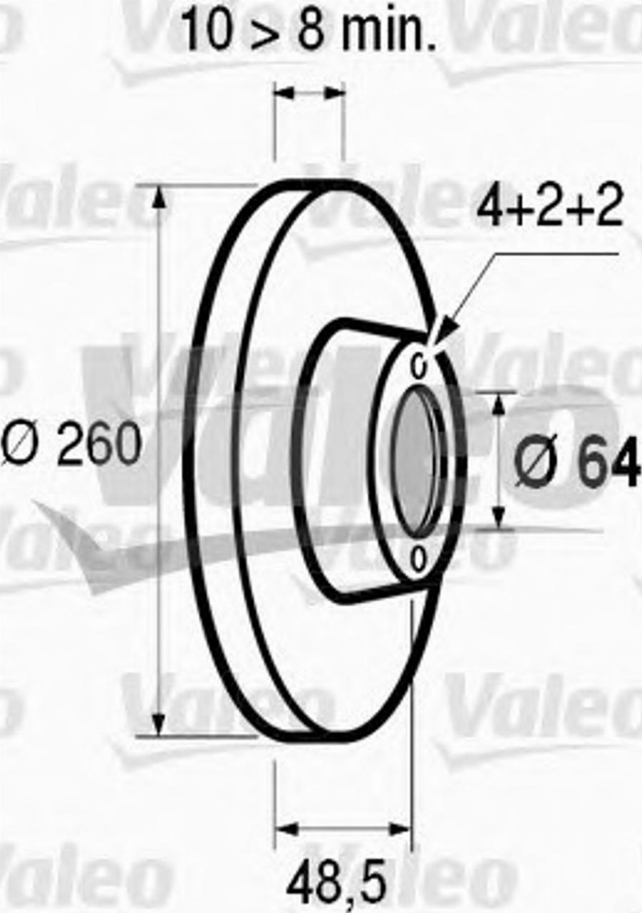 Valeo 186437 - Jarrulevy inparts.fi