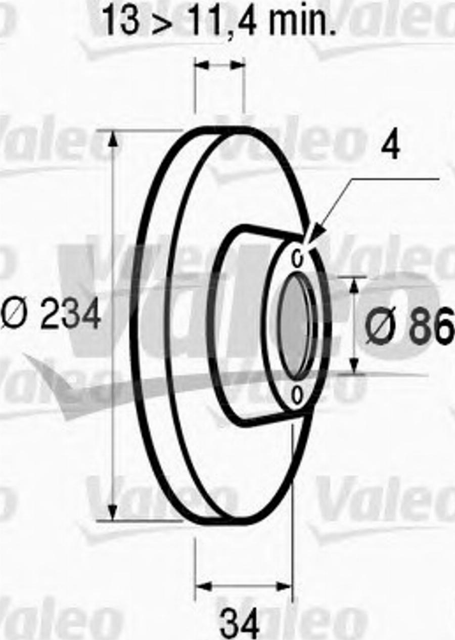 Valeo 186477 - Jarrulevy inparts.fi