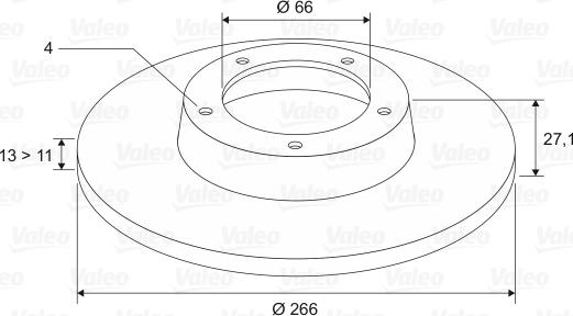 Valeo 186599 - Jarrulevy inparts.fi