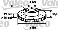 Valeo 186547 - Jarrulevy inparts.fi