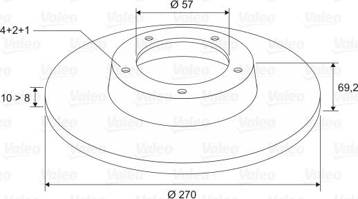 Valeo 186565 - Jarrulevy inparts.fi