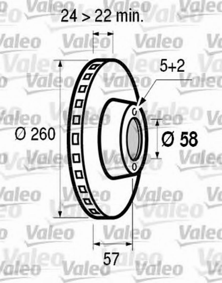 Valeo 186502 - Jarrulevy inparts.fi